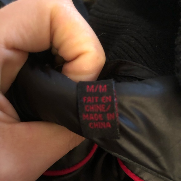 Atelier Noir Black Down Jacket with Faux Fur - Picture 6 of 8